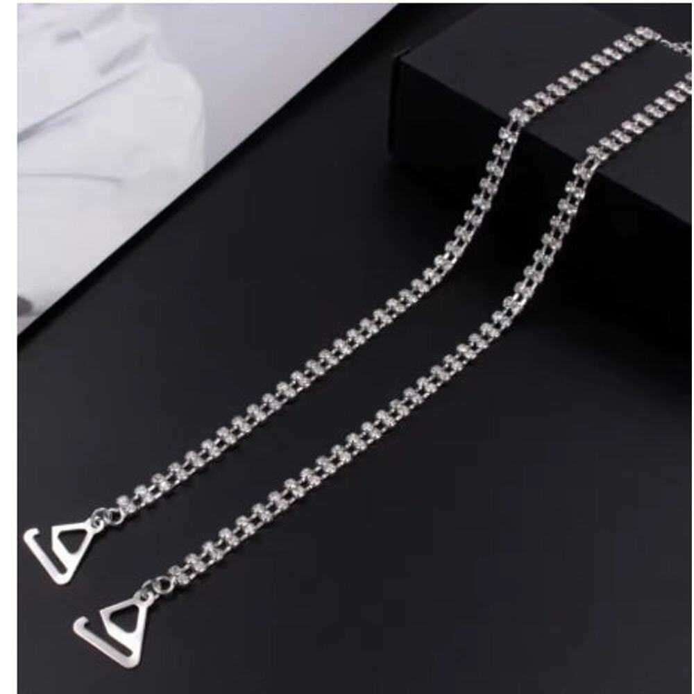 Detachable gemstone straps for formal dresses in one size fits most